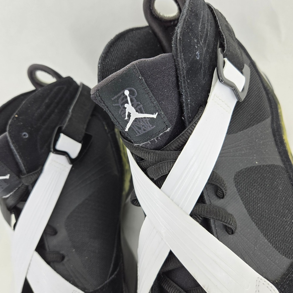Jordan Air Jordan 8.0 Black Dark Charcoal White Mens 14 Sneakers 467807-001 - Picture 12 of 16